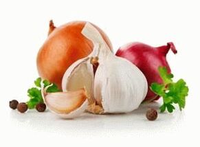 Clean with onions and garlic